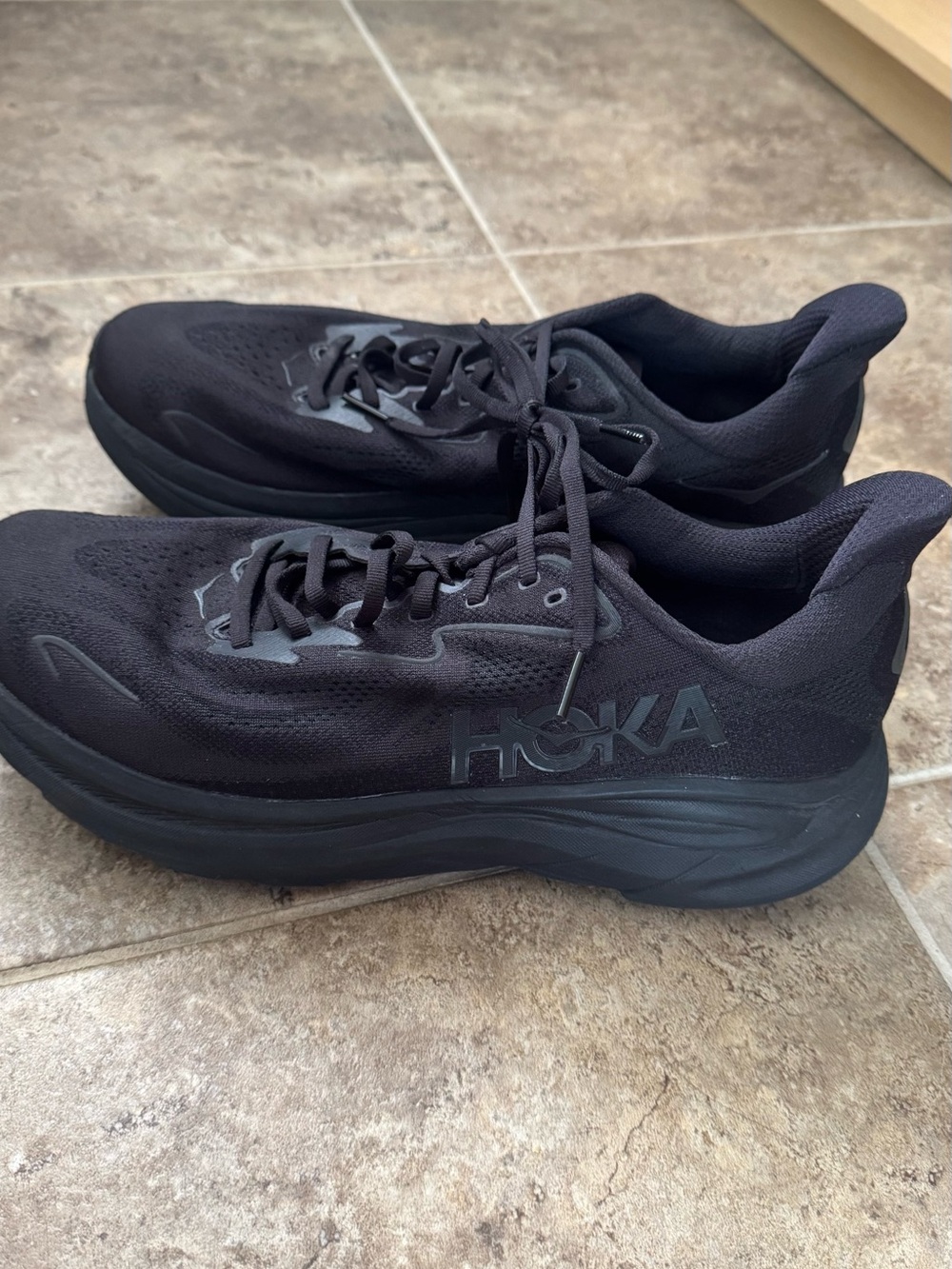 Men’s HOKA Clifton Black Athletic Shoes